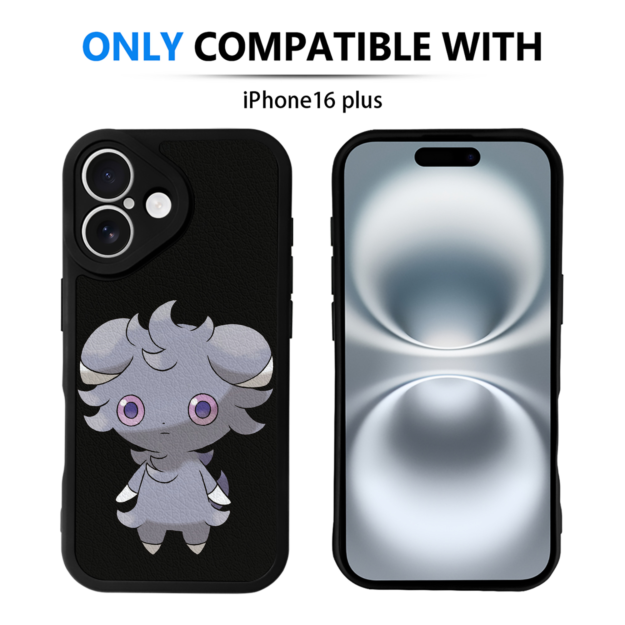 （画像用） ポケットモンスター Pokémon 【iPhone 16シリーズ対応】シリコンスマホケース（レザー調） 材質：シリコン